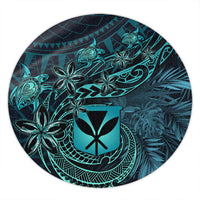 Polynesian Pride Home Set - Hawaii Kanaka Maoli Turquoise Tiare Honu Round Carpet LT10 - Polynesian Pride