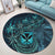 Polynesian Pride Home Set - Hawaii Kanaka Maoli Turquoise Tiare Honu Round Carpet LT10 - Polynesian Pride