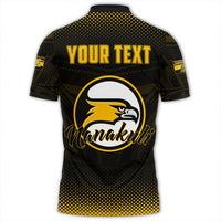 Custom Hawaii Nanakuli Golden Hawks Polo Shirt LT10 - Polynesian Pride