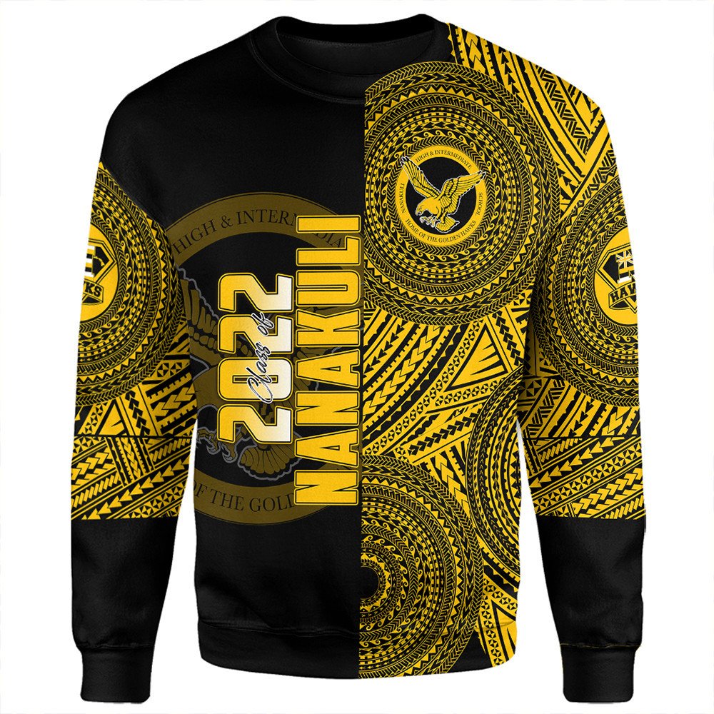 Polynesian Pride Sweatshirt - Personalized Hawaii Class Of Nanakuli Sweatshirt LT10 Unisex Black - Polynesian Pride