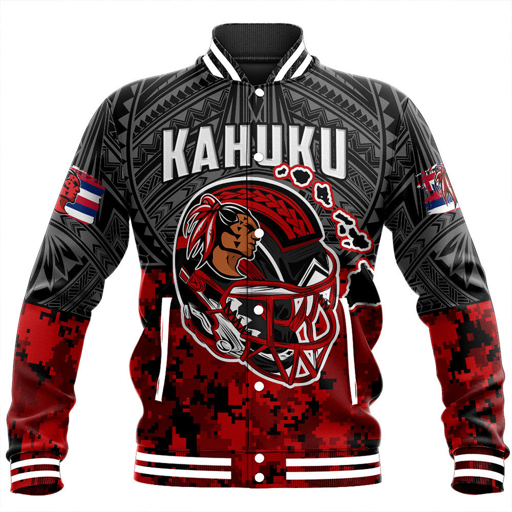 Polynesian Pride Jacket - Red Raider For Life Baseball Jacket LT10 Unisex Black - Polynesian Pride