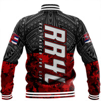 Polynesian Pride Jacket - Red Raider For Life Baseball Jacket LT10 - Polynesian Pride