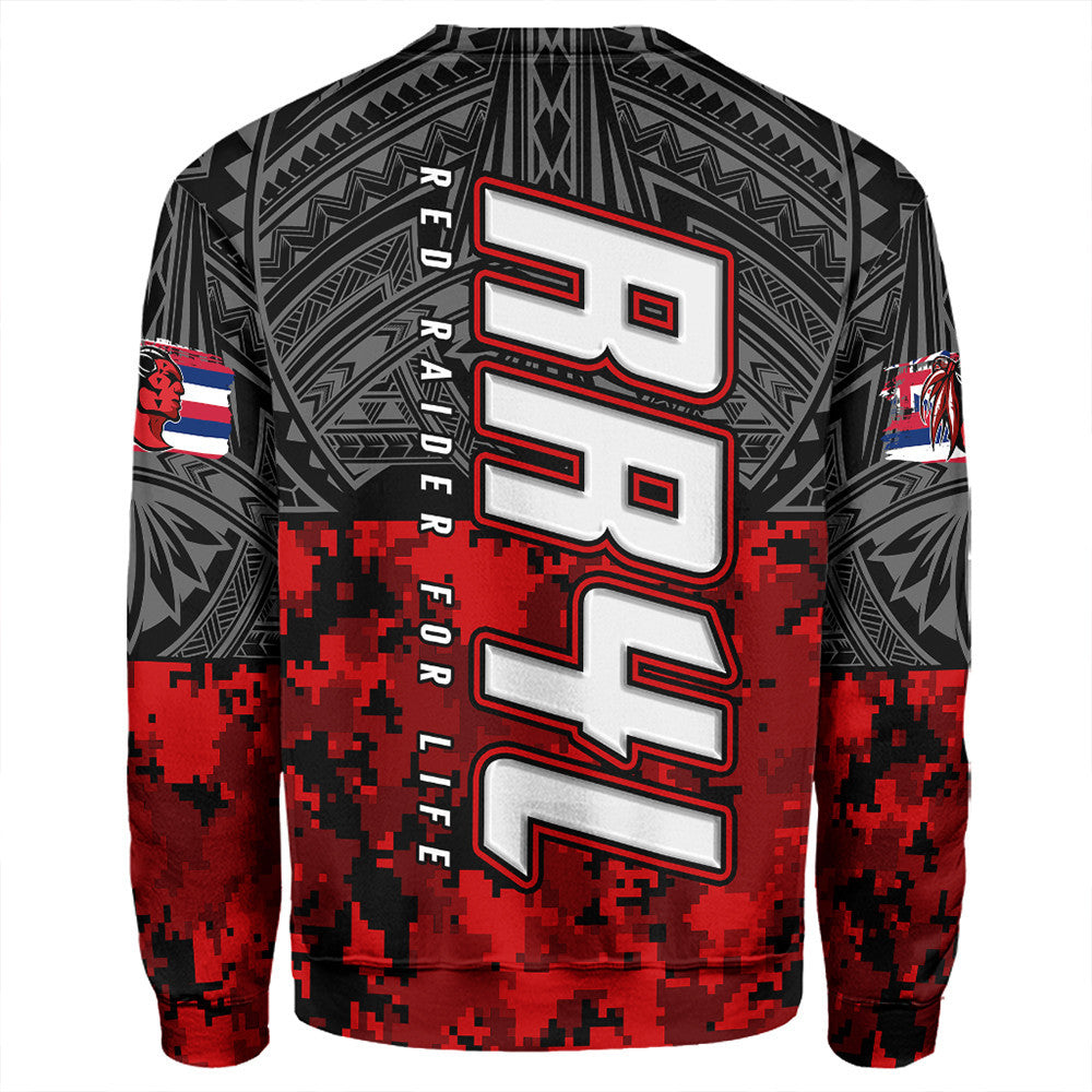 Polynesian Pride Sweatshirt - Red Raider For Life Sweatshirt LT10 - Polynesian Pride