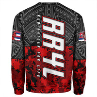 Polynesian Pride Sweatshirt - Red Raider For Life Sweatshirt LT10 - Polynesian Pride