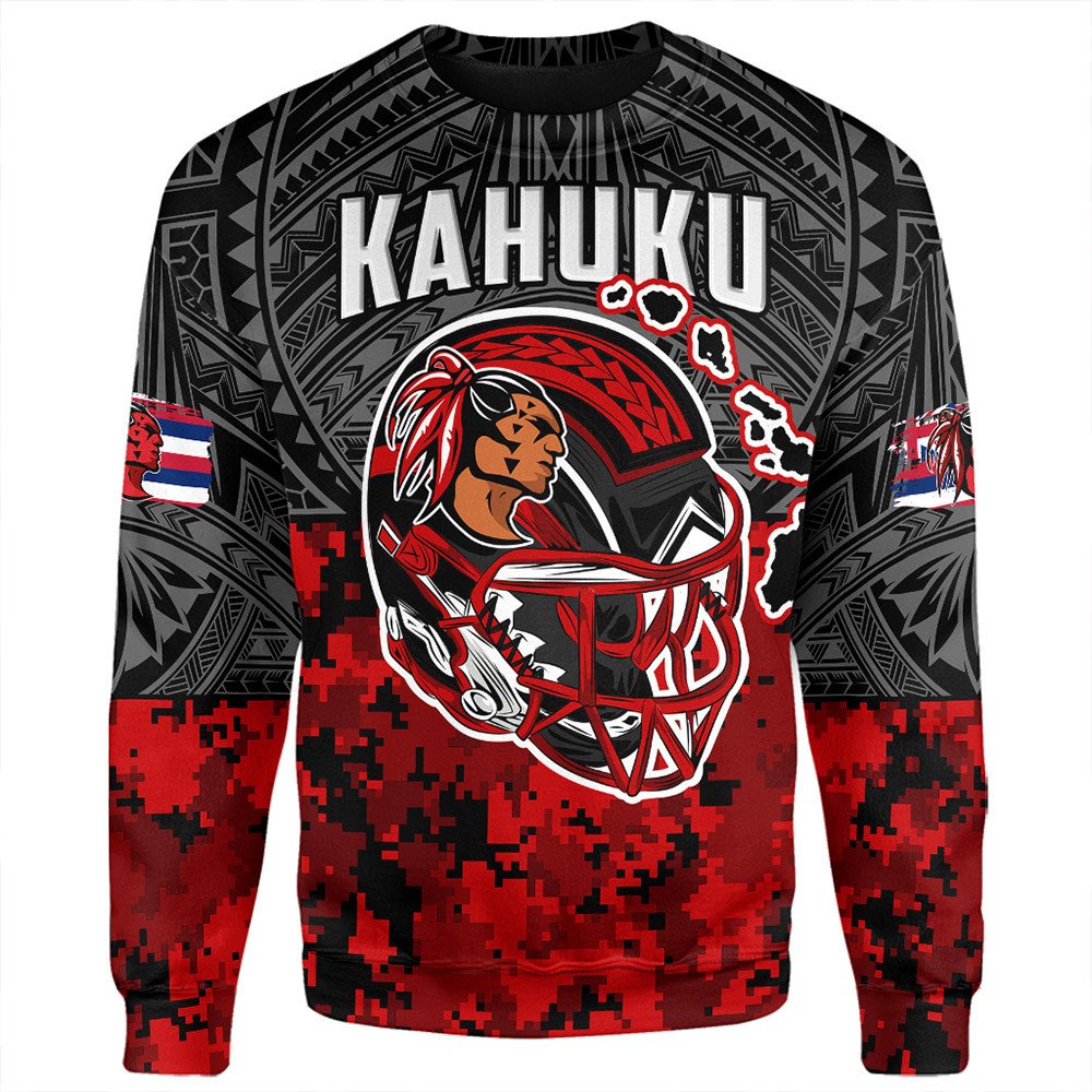 Polynesian Pride Sweatshirt - Red Raider For Life Sweatshirt LT10 Unisex Black - Polynesian Pride