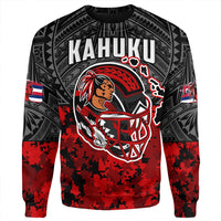 Polynesian Pride Sweatshirt - Red Raider For Life Sweatshirt LT10 Unisex Black - Polynesian Pride