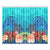 Window Curtain( Two Piece) Hibiscus Polynesian 2 One Size 52"x84"(Two Pieces) Blue - Polynesian Pride