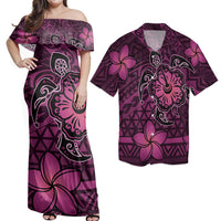 Matching Dress and Hawaiian Shirt Hawaii Mix Polynesian Turtle Plumeria Nick Style Pink RLT14 No Dress - Polynesian Pride