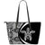 Hawaii Turtle Polynesian Small Leather Tote - Circle Style - White White - Polynesian Pride