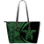 Hawaii Turtle Polynesian Small Leather Tote - Circle Style - Green Green - Polynesian Pride