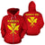 Hawaii Kanaka Polynesian Zip up Hoodie Unisex Red - Polynesian Pride