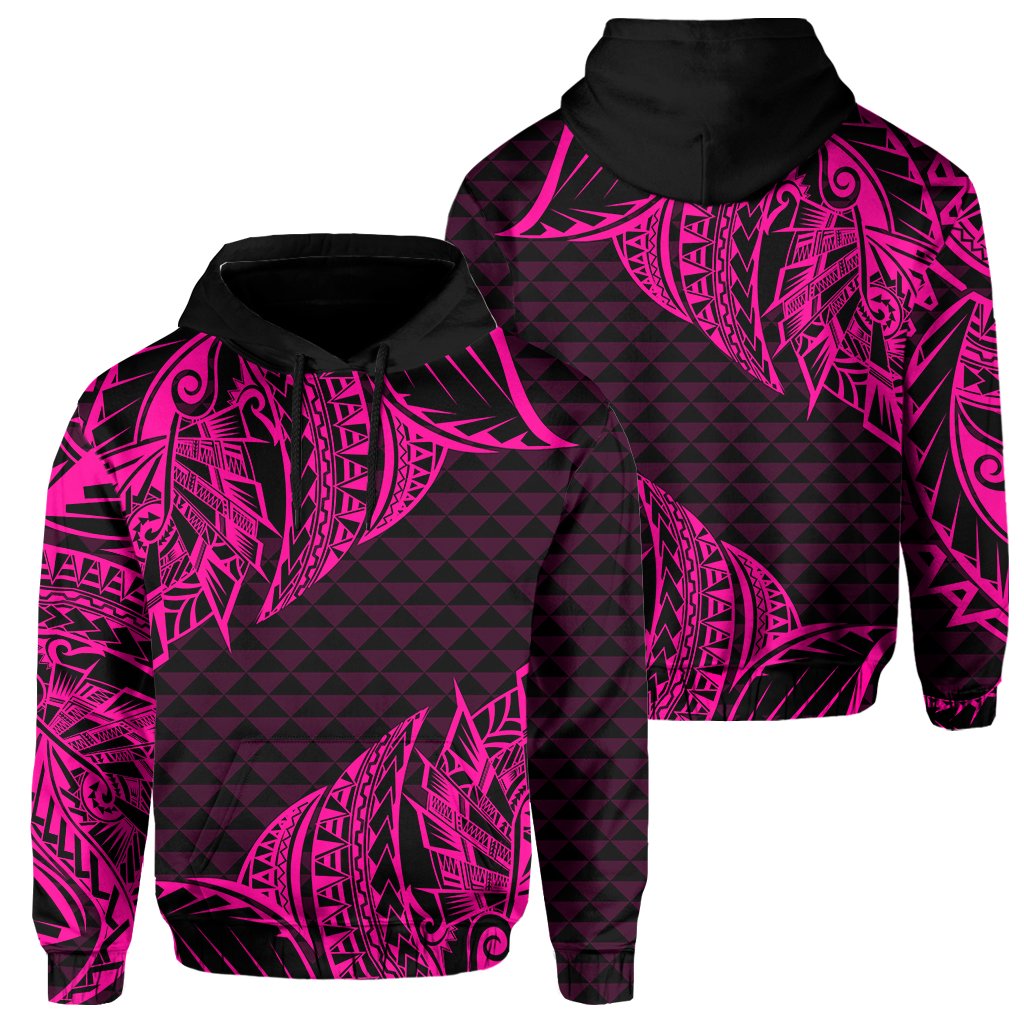 Hawaii Maka Polynesian Hoodie Marcus Style Pink Unisex Pink - Polynesian Pride