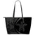 Hawaii Turtle Polynesian Large Leather Tote - Circle Style - Gray Gray - Polynesian Pride