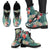 Hawaii Hibiscus Palm Leather Boots - Polynesian Pride