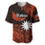 (Custom Personalised) Nauru Polynesian Hibiscus Naoero Red Baseball Jersey LT14 - Polynesian Pride