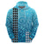 Custom Hawaii Tribal Kakau Hoodie LT9 Zip Hoodie Blue - Polynesian Pride