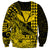 (Custom Personalised) Kakau Polynesian Tribal Hawaiian Turtle with Kanaka Maoli Yellow Sweatshirt LT9 - Polynesian Pride