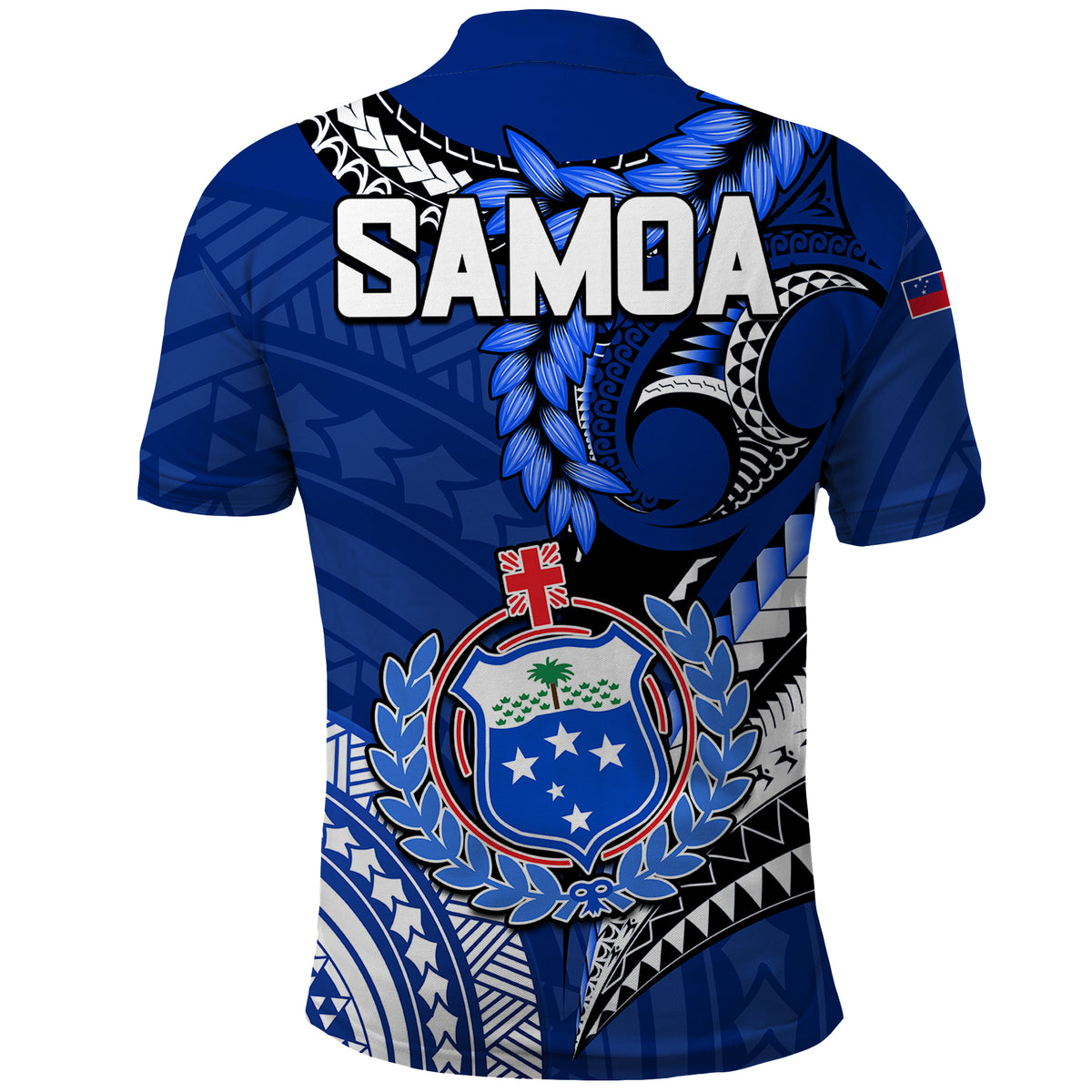 Manu Samoa Rugby 7s Polo Shirt LT9 - Polynesian Pride