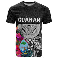 Guam Tribal Latte Stone Tropical T Shirt LT9 Black - Polynesian Pride