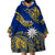 Nauru Polynesian Hibiscus Naoero Flag Color Wearable Blanket Hoodie LT14 - Polynesian Pride