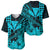 Kakau Polynesian Tribal Hawaiian Turtle with Kanaka Maoli Teal Baseball Jersey LT9 Teal - Polynesian Pride