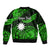 (Custom Personalised) Nauru Polynesian Hibiscus Naoero Green Bomber Jacket LT14 - Polynesian Pride