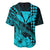 Kakau Polynesian Tribal Hawaiian Turtle with Kanaka Maoli Teal Baseball Jersey LT9 - Polynesian Pride