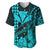 Kakau Polynesian Tribal Hawaiian Turtle with Kanaka Maoli Teal Baseball Jersey LT9 - Polynesian Pride