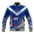 (Custom Text And Number) Samoan Rugby Manu Samoa 7s Polynesian Pattern Baseball Jacket LT14 Unisex Blue - Polynesian Pride