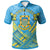 Tuvalu Custom Polo Shirt Tuvalu Flag Camisole Hibiscus Style Unisex Blue - Polynesian Pride