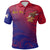 American Samoa Polynesian Custom Polo Shirt Bald Eagle (Blue Red) Unisex Blue - Polynesian Pride