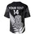 (Custom Text And Number) Aotearoa Rugby Sevens All Black Tiki Fern Baseball Jersey LT14 - Polynesian Pride