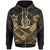 Vanuatu Polynesian Zip up Hoodie Vanuatu Gold Seal Camisole Hibiscus Style Unisex Gold - Polynesian Pride