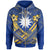 Nauru Polynesian Zip up Hoodie Nauru Flag Camisole Hibiscus Style Unisex Gold - Polynesian Pride