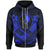 Yap Polynesian Zip up Hoodie Yap Blue Seal Camisole Hibiscus Style Unisex Blue - Polynesian Pride