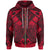 Kosrae Custom Zip up Hoodie Red Seal with Polynesian Tattoo Unisex Red - Polynesian Pride