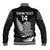 (Custom Text And Number) Aotearoa Rugby Sevens All Black Tiki Fern Baseball Jacket LT14 - Polynesian Pride