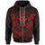 Hawaii Custom Zip up Hoodie Red Kanaka Maoli Polynesian Patterns Unisex Red - Polynesian Pride