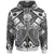 Fsm Custom Zip up Hoodie White Seal with Polynesian Tattoo Unisex White - Polynesian Pride