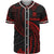 Tuvalu Polynesian Baseball Shirt - Red Tribal Wave Unisex Red - Polynesian Pride