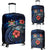 Fiji Polynesian Luggage Cover - Blue Turtle Hibiscus Blue - Polynesian Pride