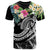 Papua New Guinea Polynesian T Shirt Summer Plumeria (Black) Unisex Black - Polynesian Pride