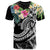 Tonga Polynesian T Shirt Summer Plumeria (Black) Unisex Black - Polynesian Pride