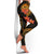 Tahiti Polynesian Women Legging - Gold Plumeria - Polynesian Pride