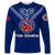 Toa Samoa Rugby Long Sleeve Shirt - Samoan Warrior Pride - LT12 Unisex Blue - Polynesian Pride