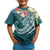 Fiji Polynesian T Shirt Summer Plumeria (Turquoise) - Polynesian Pride