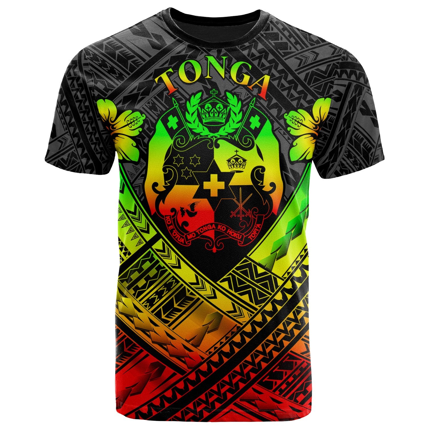 Tonga Polynesian T Shirt Tonga Reggae Seal Camisole Hibiscus Style Unisex Blue - Polynesian Pride