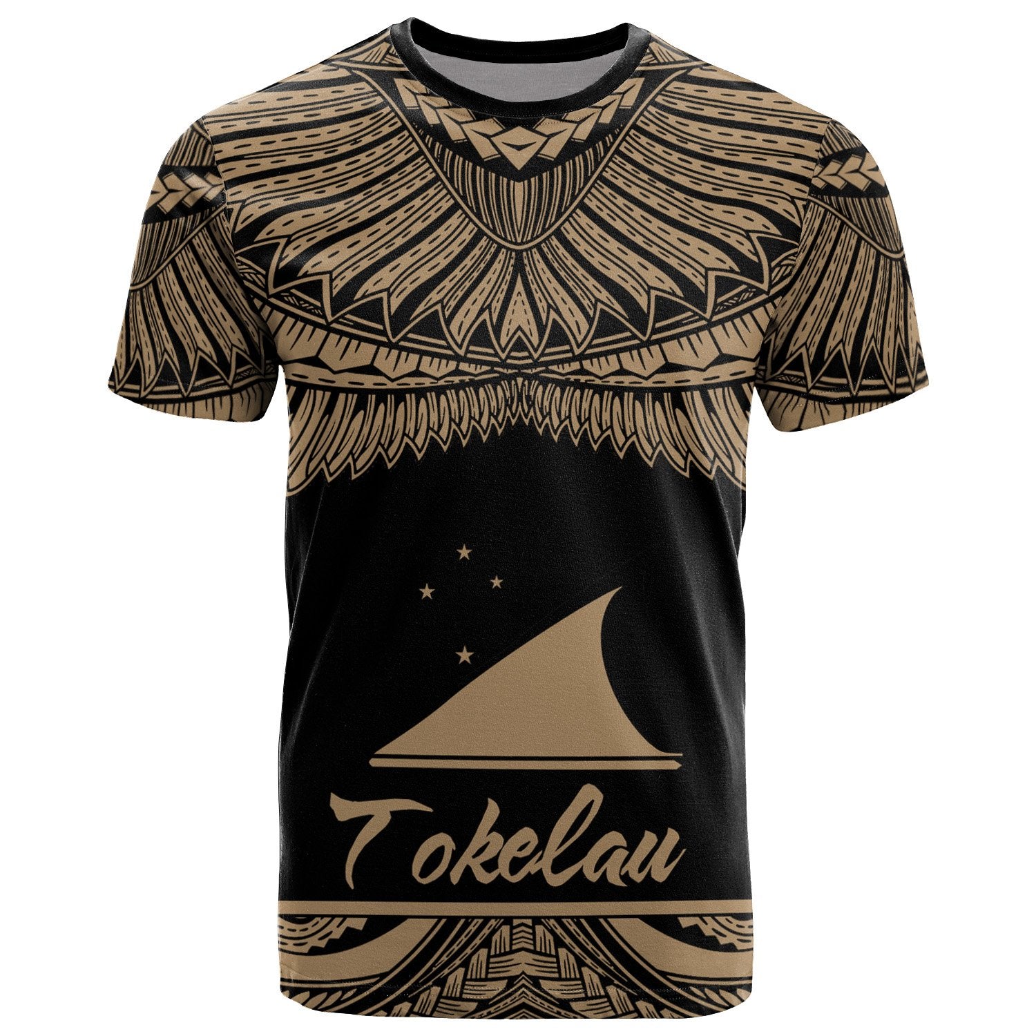 Tokelau Polynesian T Shirt Tokelau Pride Gold Version Unisex Art - Polynesian Pride