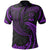 Fiji Polynesian Polo Shirt Purple Tribal Wave Unisex Purple - Polynesian Pride