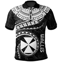 Wallis and Futuna Polynesian Polo Shirt Wallis and Futuna Waves (White) White - Polynesian Pride